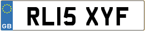 Trailer License Plate